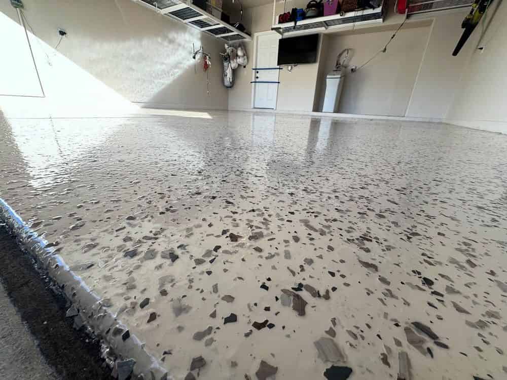 Flake Epoxy Flooring Installation image